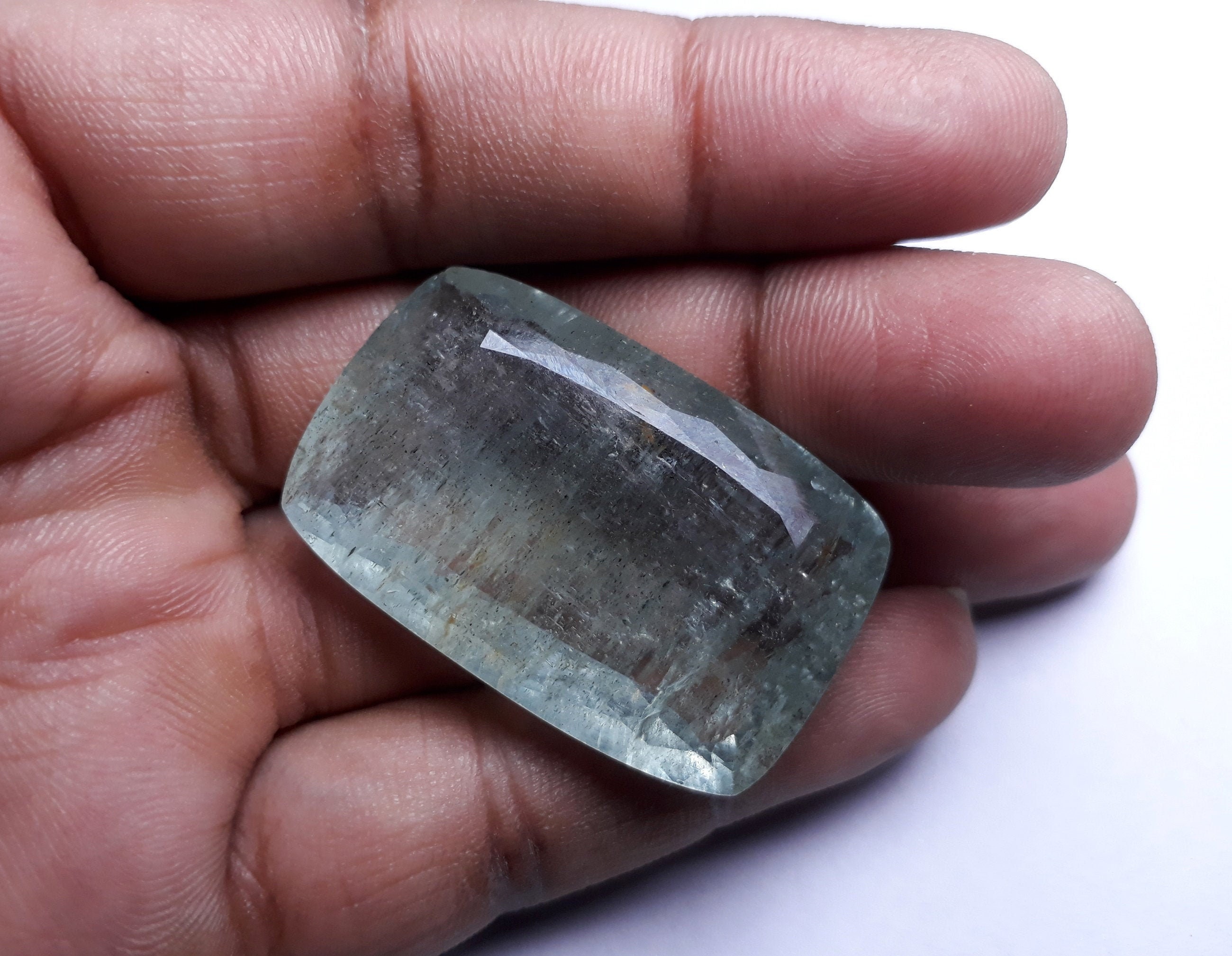 9550 Karat echte große Aquamarin Stein 40x26x12 mm seltene Etsy