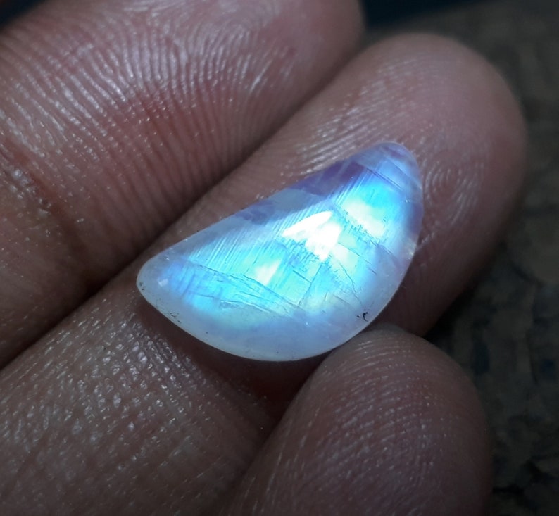 THE MOST BEAUTIFUL moonstone Cabochon Moon Shape Moonstones Etsy