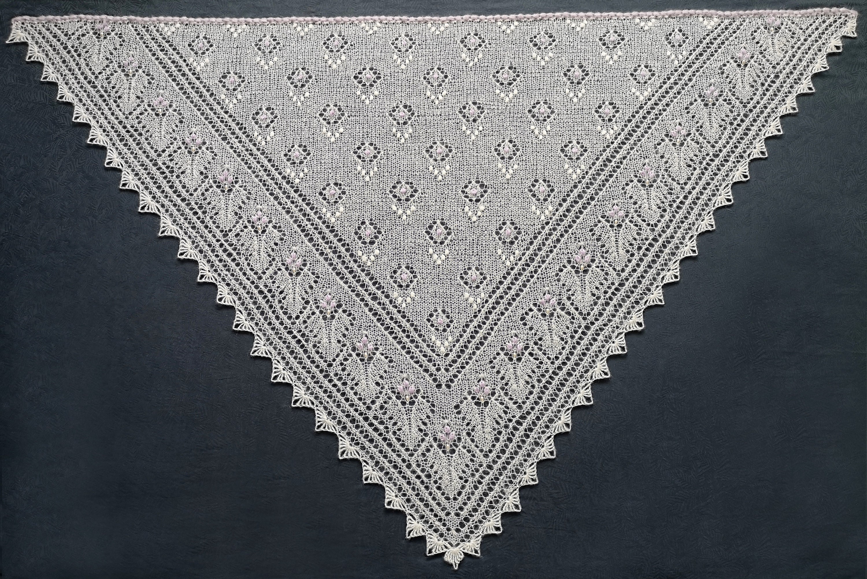 Knitting Pattern PDF Knit Shawl Designer Triangular Shawl Knitting ...