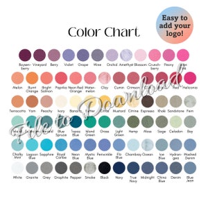 Comfort Colors Color Chart color Only Can Be Used With Most - Etsy