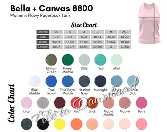Bella top canvas 8880