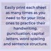Sentence Worksheet, Handwriting Printable Tracing Sheet, Digital Download School Writing Handout ...