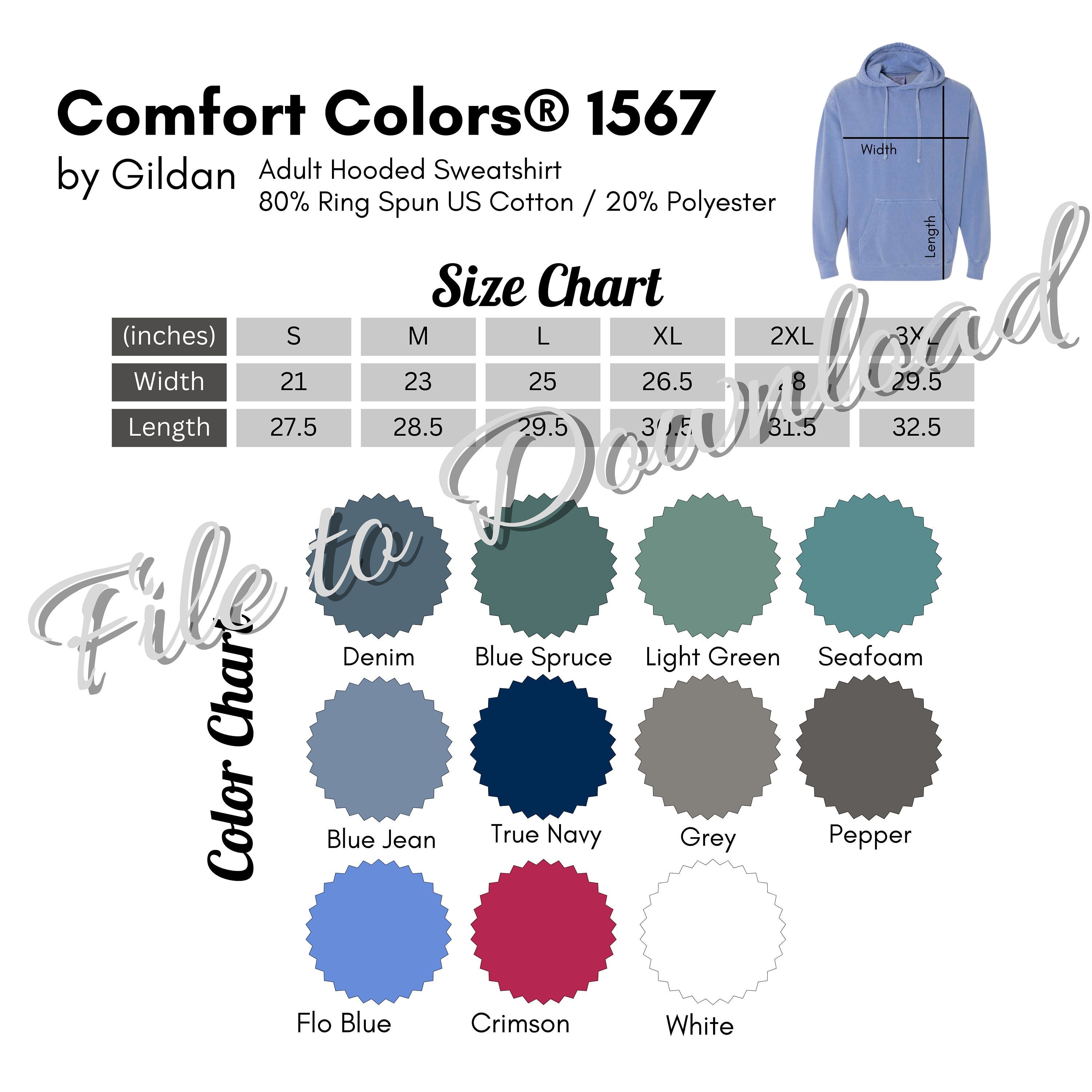 blue jean size chart