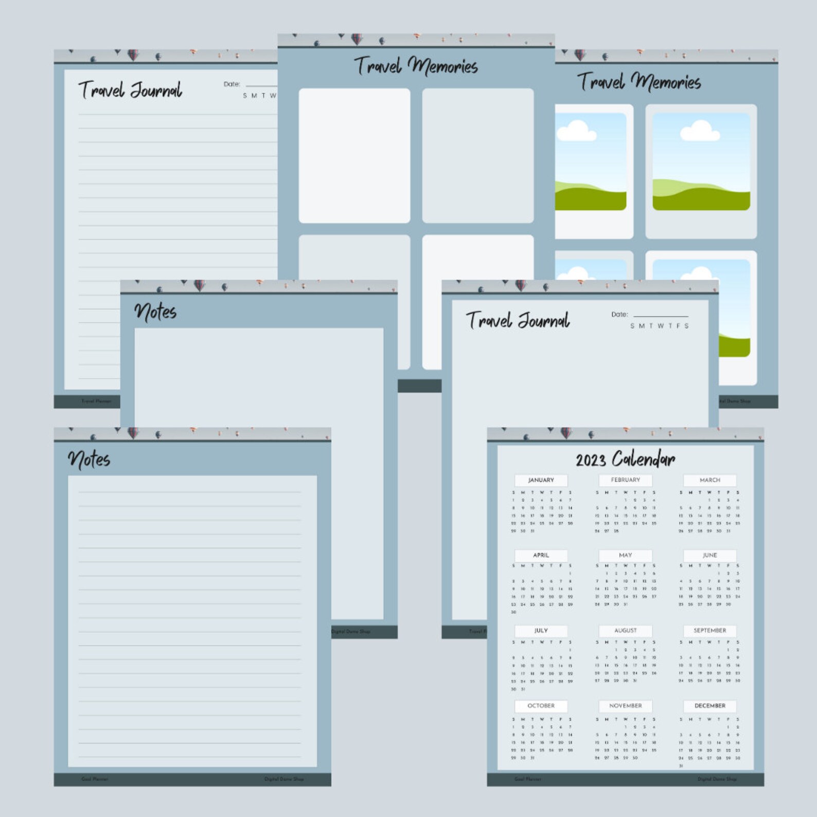 Travel Planner, Trip Itinerary and Organizer, Vacation Journal