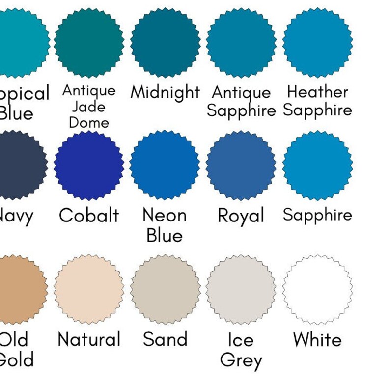 Editable Gildan 2000 Color Chart and Size Chart Gildan Adult Etsy