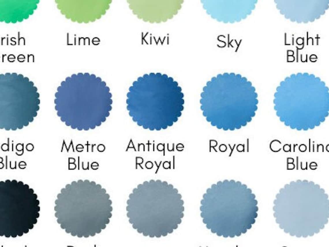 Gildan 2000 Color Chart and Size Chart, G200 Tshirt Color Guide, Gildan