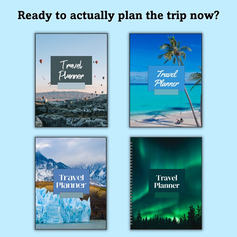 Travel Bucket List Organizer, Vacation Idea Storage, Digital Planner