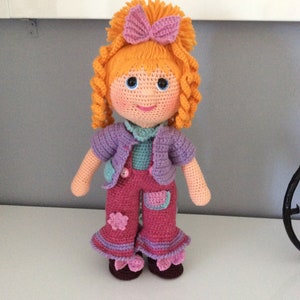 Kymie doll, crochet, PDF file to download (in French)