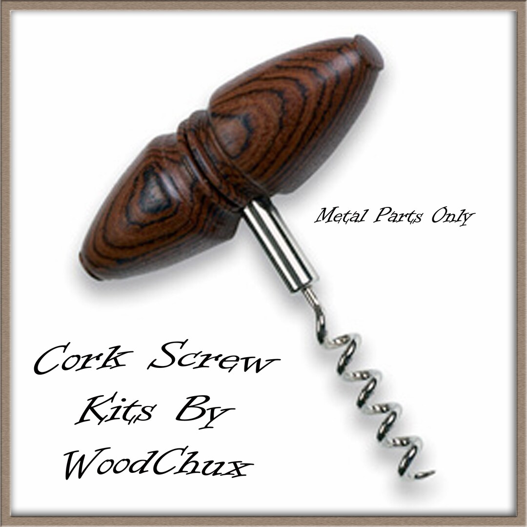 Cork Extractor Kit Heavy Duty in Chrome Woodturning Wood Lathe Etsy
