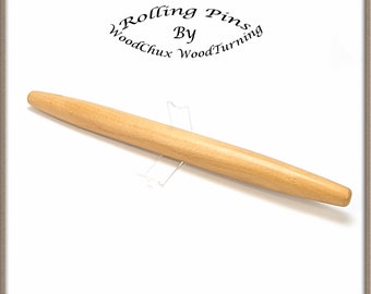 Rodillo de amasar francés de madera de arce hecho a mano, pieza única 305