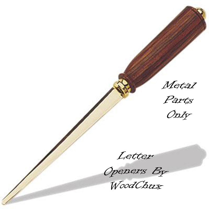 Letter Opener Kit Chrome Or Gold Woodturning Turning Lathe Etsy