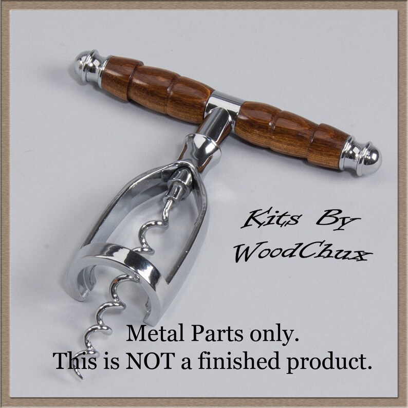 Cork Extractor Kit Heavy Duty in Chrome Woodturning Wood Lathe Etsy