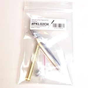 Letter Opener Kit Chrome Or Gold Woodturning Turning Lathe Project Fast Shipping
