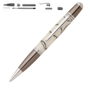 Gatsby Pen Kit Chrome 24 kt Gold Gunmetal Or Bushings Wood Woodturning Fast Shipping