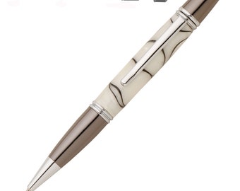 Gatsby Pen Kit Chrome 24 kt Gold Gunmetal Or Bushings Wood Woodturning Fast Shipping