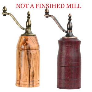 Molinillo de sal y pimienta Windsor, de cobre o latón, fácil de ensamblar, para torno de madera, envío rápido