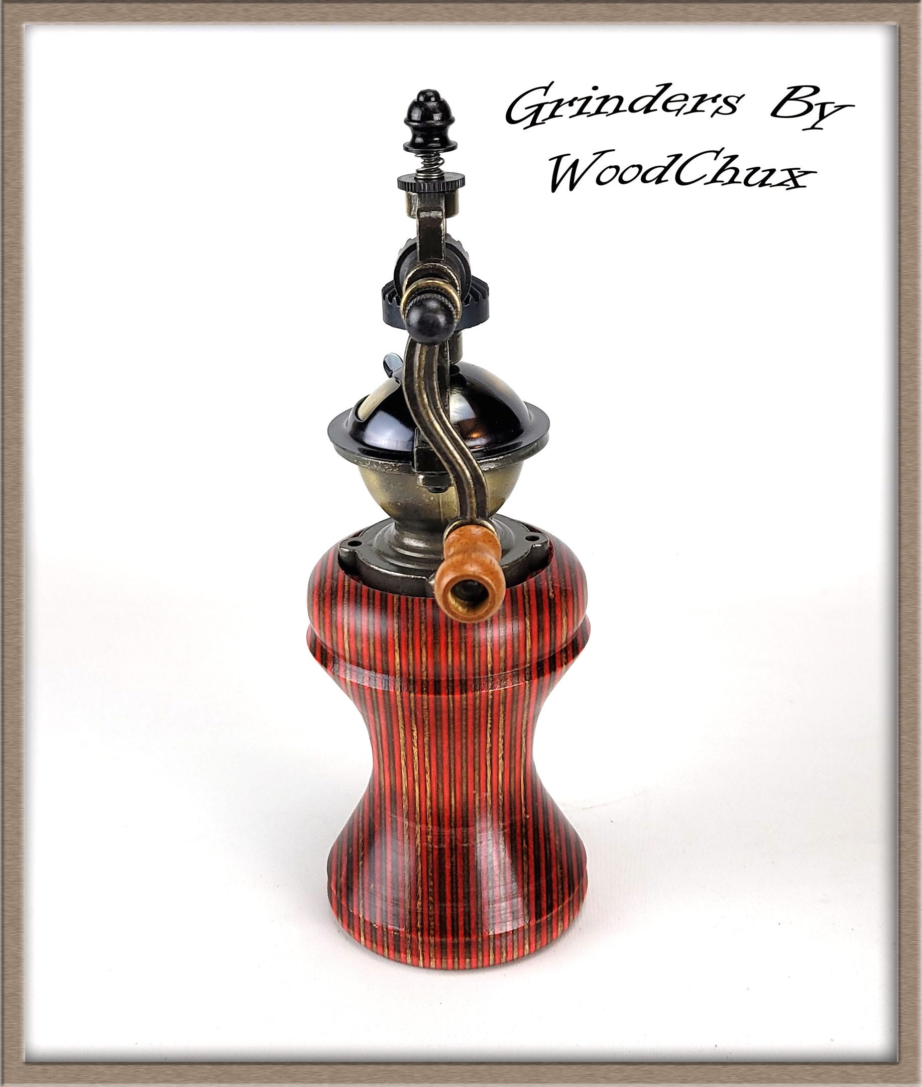 Pepper Mill Grinder Peppermill Wood Wooden Handmade Etsy