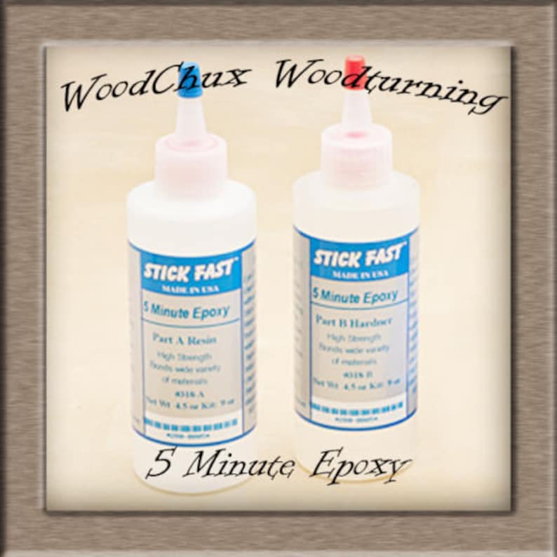 Epoxy Stick Fast 5 Minute 9 Oz Glue Kit Wood Turning Lathe Etsy