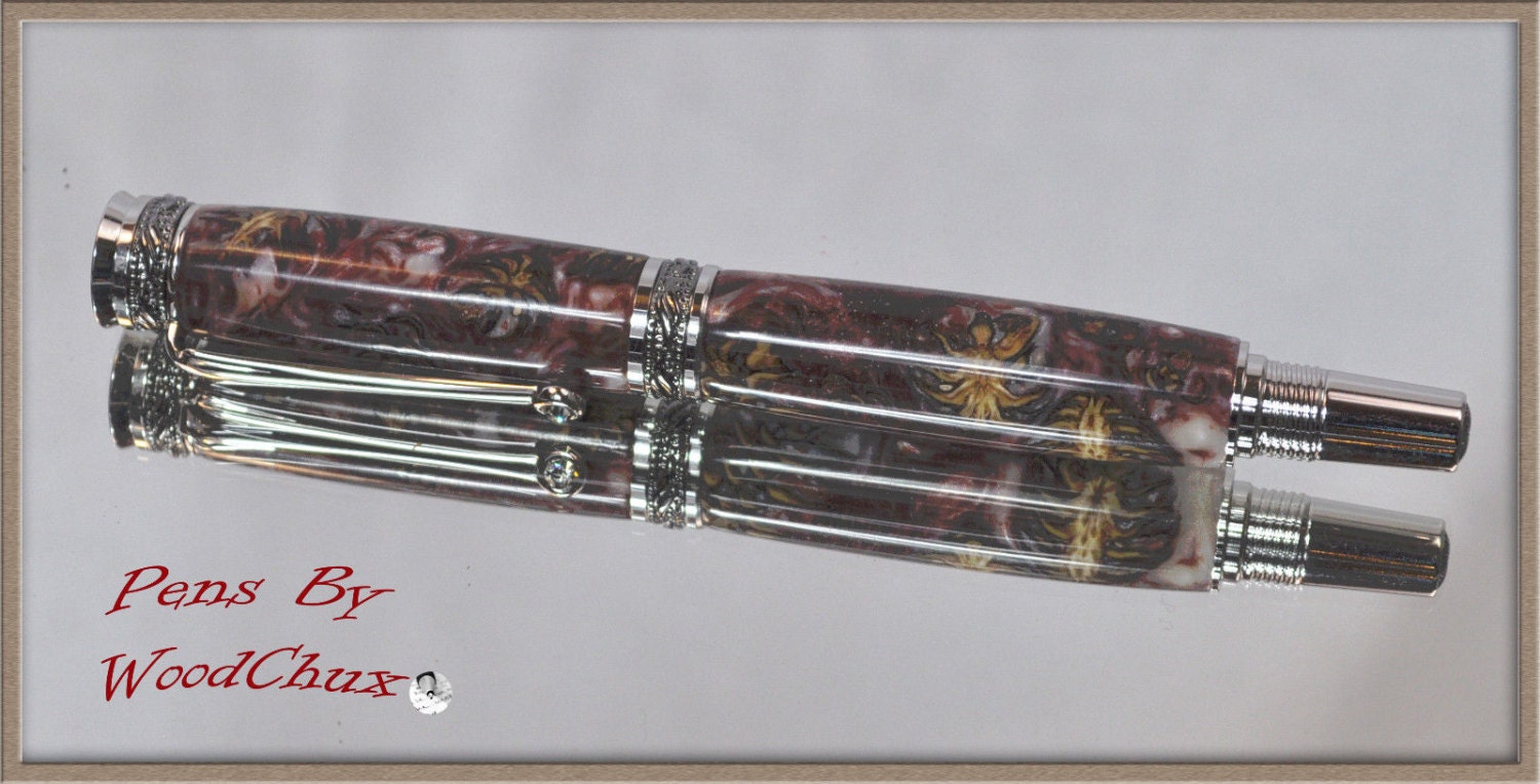 Pen Handmade Mini Pine Cone Capo Sotto Writing Rollerball Pen Etsy