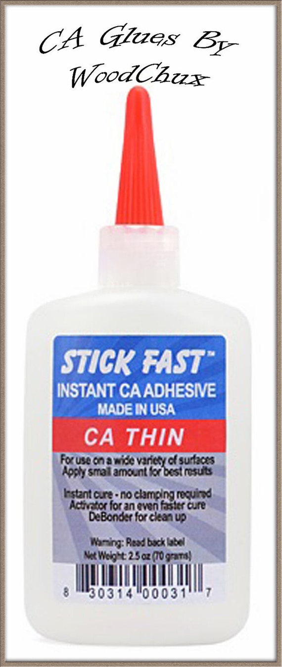 Pegamento adhesivo de cianoacrilato CA grueso de 1 oz