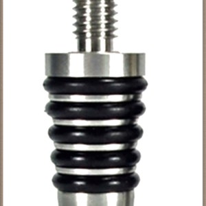 Ruth Niles Whiskey Bottle Stopper STAINLESS STEEL Kits Woodturning US Seller