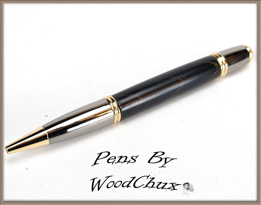 Stylo à Bille Torsadé Gatsby Fait Main – Photo Farrah Fawcett – DanbarPens – Neuf