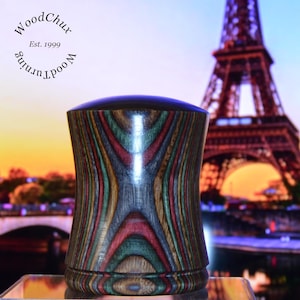 Salt Shaker For Pepper Mill Colorgrain Wood Wooden Handmade SEE VIDEO 571a
