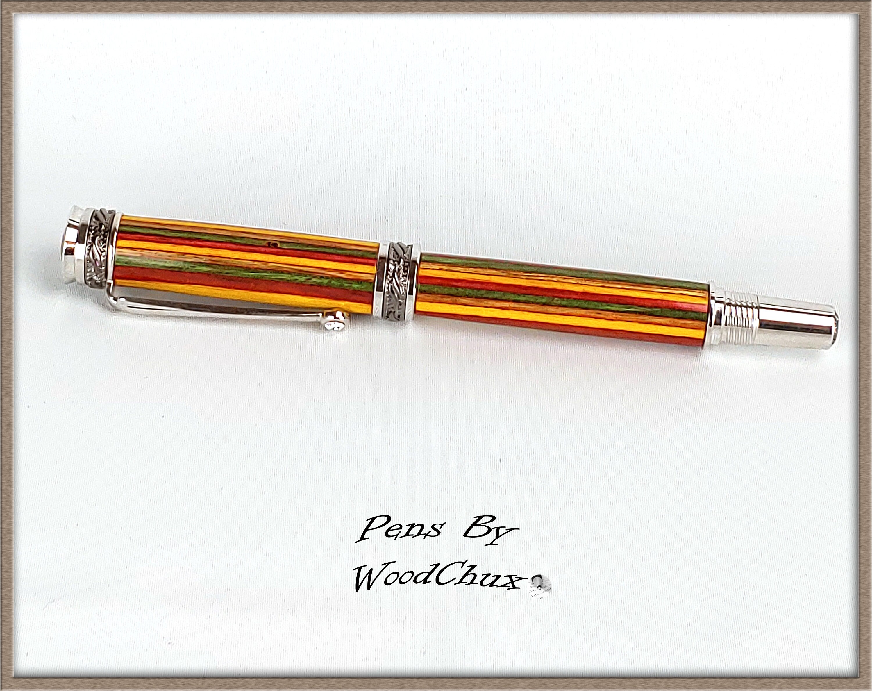 Pen Handmade SpectraPly Wood Capo Sotto Writing Rollerball Pen Etsy