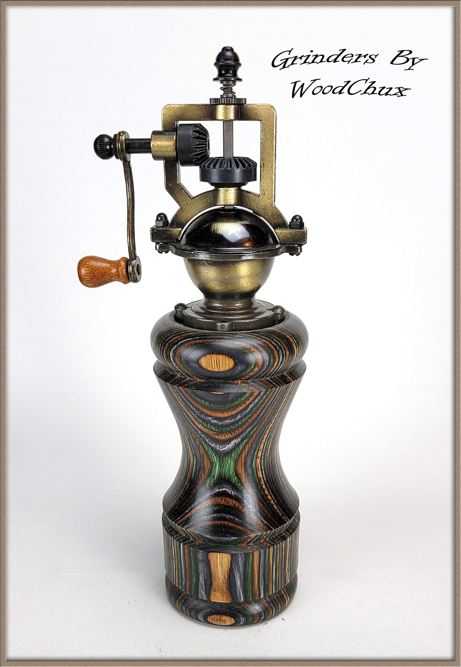 Pepper Mill Grinder Peppermill Wood Wooden Handmade Etsy
