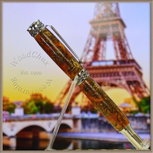 HandMade Writing Pen Ball Point Fountain Mini Pine Cone ART SEE VIDEO Engravable Groomsmen Retirement Graduation Gift Custom 1157a
