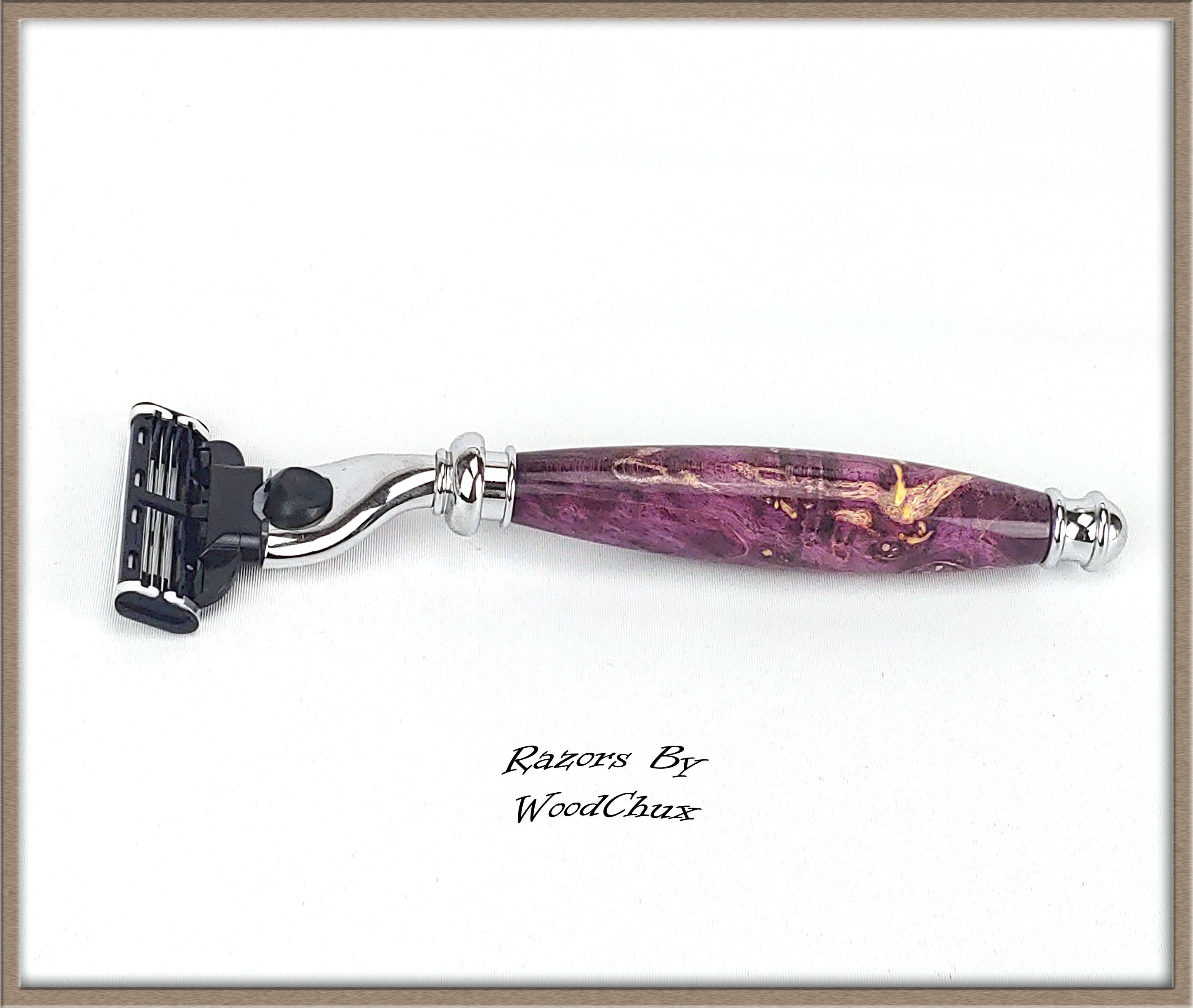 Razor Handmade Purple Boxelder Wood Double Edge Safety | Etsy