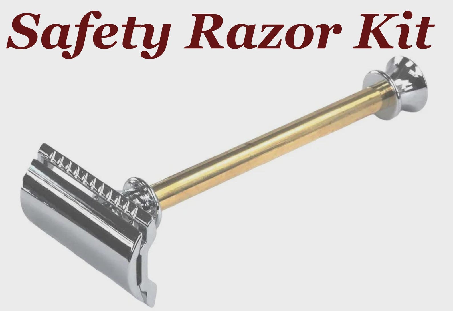Razor Mach 3 Fusion DE Safety Majestic Shaving Razor Handle Kit Badger ...