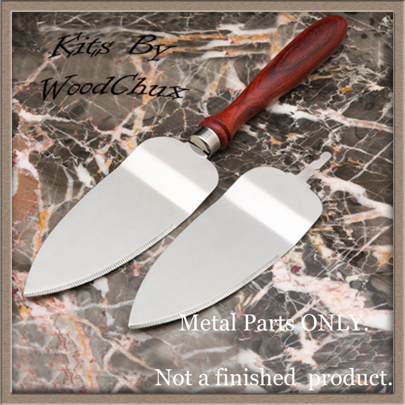 Pie Knife Server Kit Stainless Steel Woodturning Wood Turning Etsy
