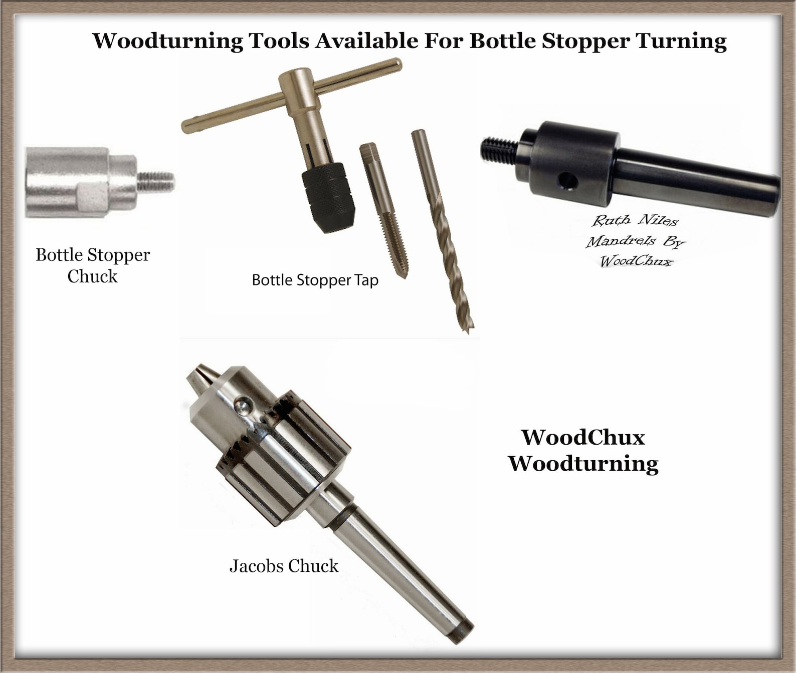 Bottle Stopper Lathe Chuck Mandrel 1 X 8 TPI Woodturning Etsy