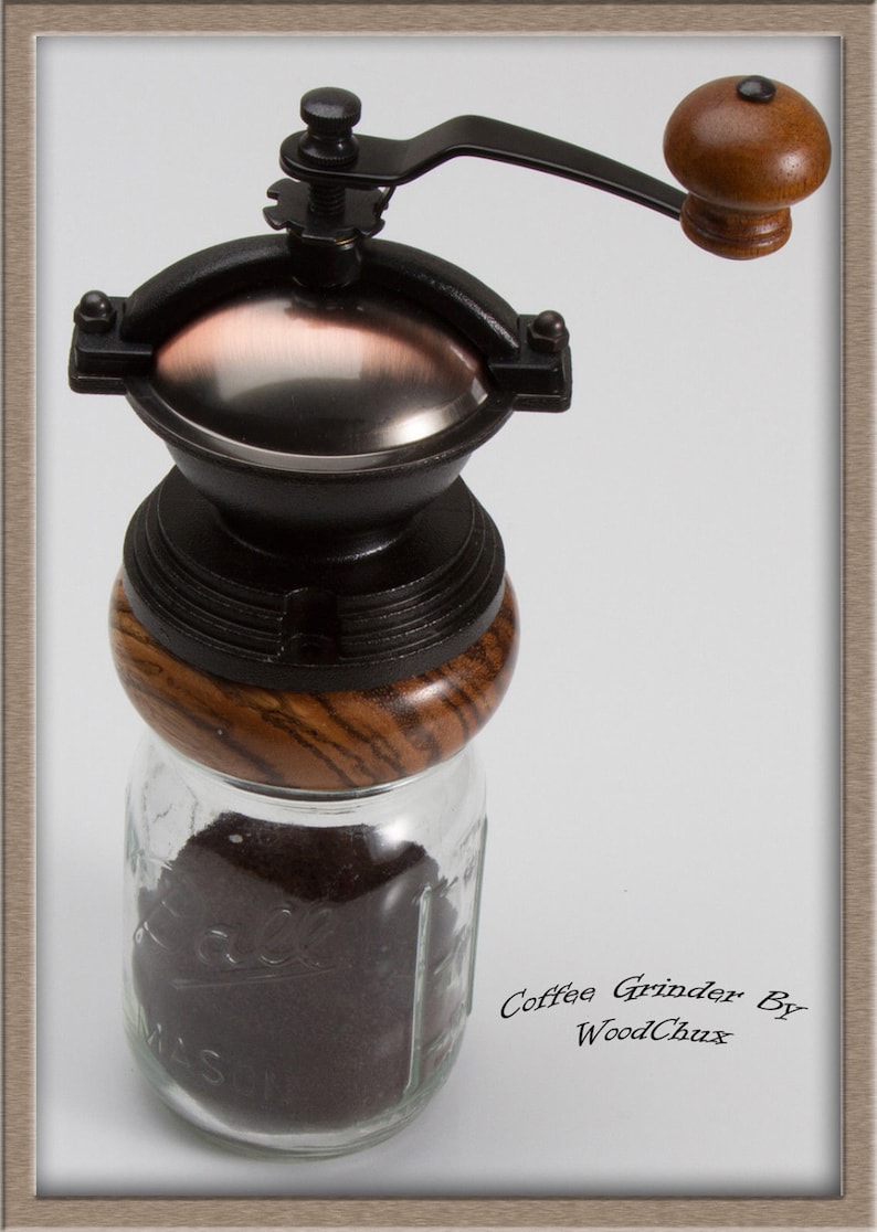 Coffee Grinder Antique Kit Ceramic Wood Turning Woodturning Etsy