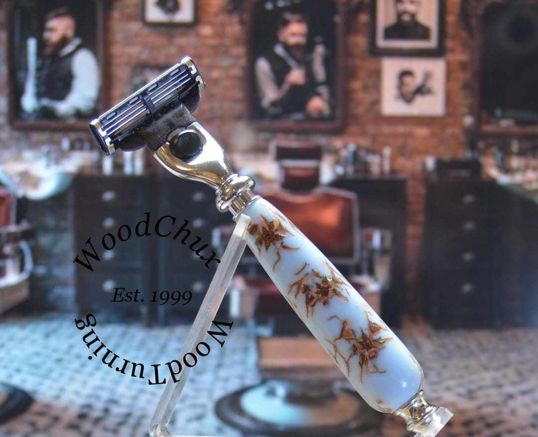 Resin Razor Handmade Pinecones & Resin Shaving Razor SEE VIDEO 1050 - Etsy