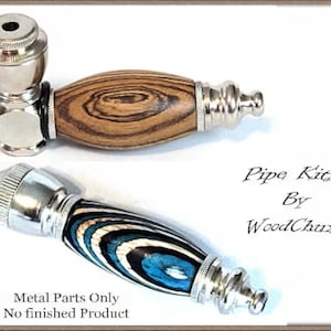 Pipe Kit Packs One Hitter Tobacco Only Poket Pipes Bowl Chrome Fast Ship Lathe Woodturning Safe