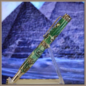 HandMade Writing Pen Ball Point Fountain Mini Pine Cone ART SEE VIDEO Engravable Groomsmen Retirement Graduation Gift Custom 1156a