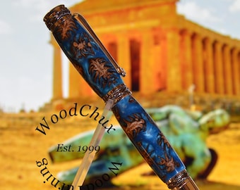 Handmade Exotic Pine Cones & Resin Rollerball Or Fountain Pen ART 1573a Engravable Groomsmen Retirement Graduation Gift Custom