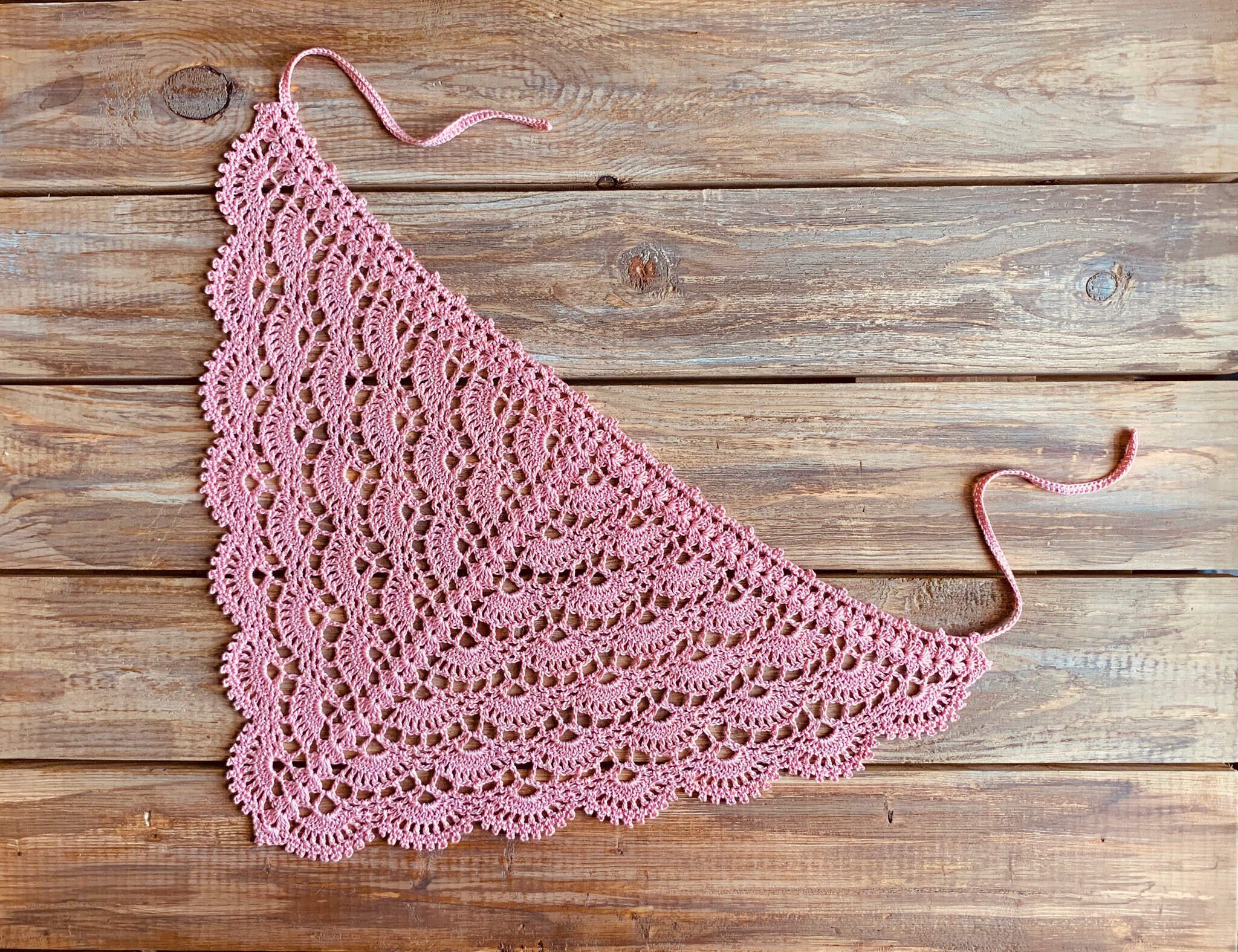 Crochet Bandana Triangle Headscarf Lace Bandana Crochet Etsy