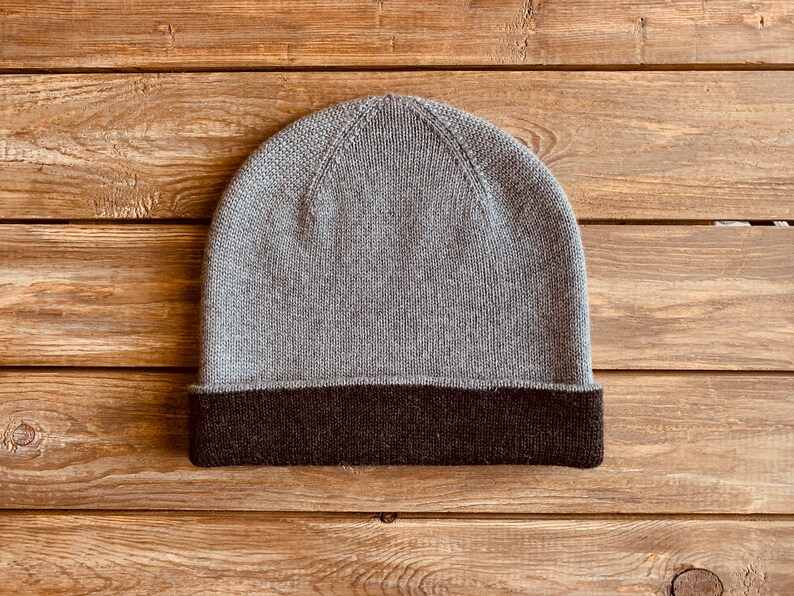 Double Layer Italian Merino Beanie // Smooth Gorpcore Techwear Minimalist Outdoor Hiking Hat image 5