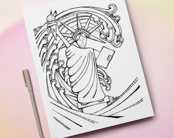 PRINTABLE for Postcards - Wall Art - Coloring - and More *Printable DIGITAL FILE only*