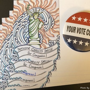 100 Postcards To Voters Happy Writing Party Bundle image 8