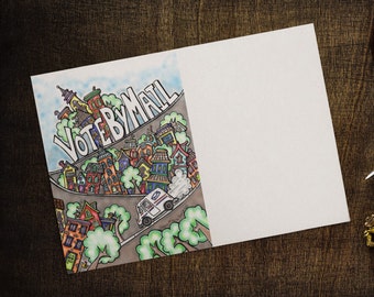 1000+ Postcards - "Vote by Mail" - Postcards To Voters