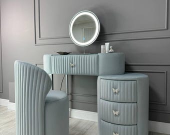 tavolo da trucco consolle e pouf set tavolo da trucco regalo per la tua principessa