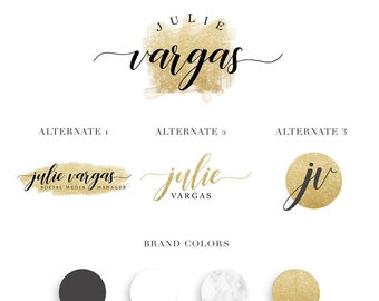 Black and Gold Branding Kit, Social Media Designs, Design Bundle for Entrepreneurs, Influencers, Bloggers, Professionals, Digital Bundle