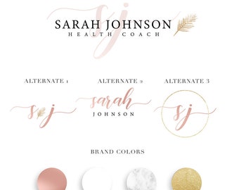 Rose & Gold Branding Kit, Social Media Designs, Design Bundle for Entrepreneurs, Influencers, Bloggers, Feminine Design, Digital Bundle