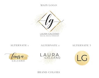 Black and Gold Branding Kit, Social Media Designs, Design Bundle for Entrepreneurs, Influencers, Bloggers, Professionals, Digital Bundle