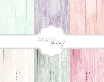 Wood Digital Backgrounds | Colored Wood | Painted Wood | Bundle | Clip Art | Digital Background Design | Social Media | Banner Design | Blog
