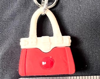 Mini Red purse keychain or charm